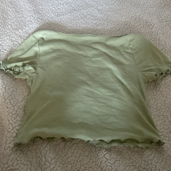 Ardene, medium,pastel green cropped tee! - Picture 3 of 3